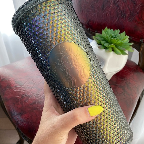 🆕 Starbucks venti Dark Unicorn black gold iridescent studded tumbler fall 2020 - Picture 2 of 3